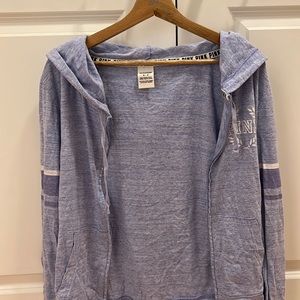 VS PINK College Light Purple Full Zip